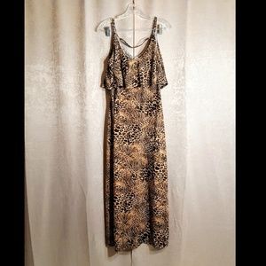 Leopard Maxi Dress size Large